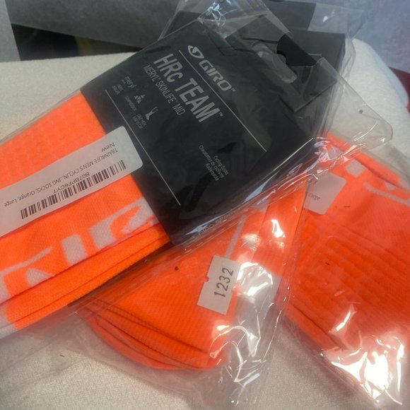 💰 5 FOR $40 / HRc Team Meryl Skinlife Mid Sports/Cyclist Socks (LRG) (New) - Picture 5 of 7